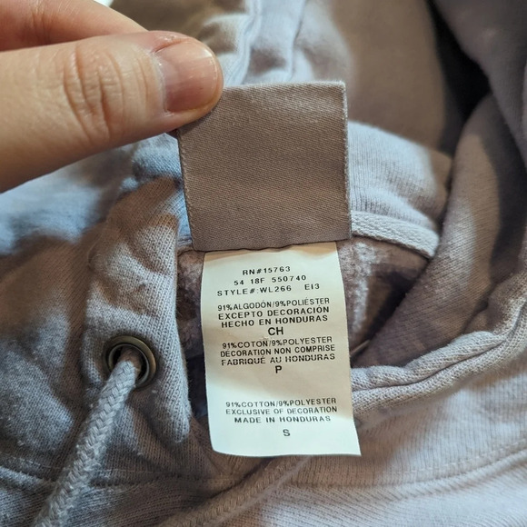 Champion Smoked Lilac Purple Embroidered Logo Hoodie Sweatshirt  Woman's Small - Picture 5 of 10